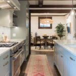 Newly Remodeled Kitchen With Blue Cabinets