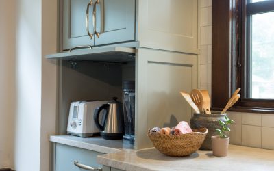 New Blue Kitchen Cabinets