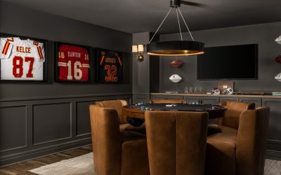 Poker Table in Newly Remodeled Home Addition