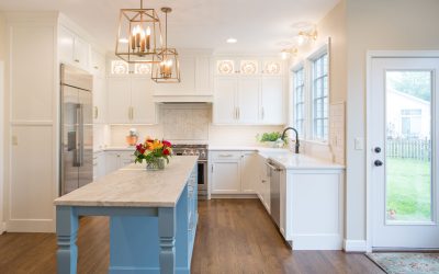 remodeled kitchen with new island