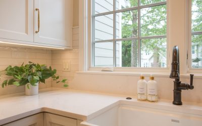 Modern Kitchen Remodel With White Cabinets And New Sink