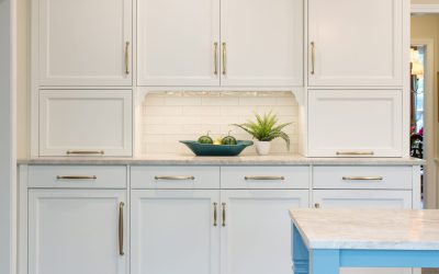New White Cabinets in kitchen renovation