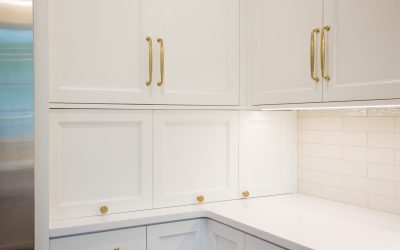 White Cabinets With Gold Handles