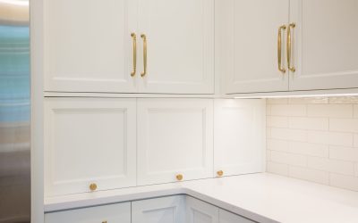 White Cabinets With Gold Handles