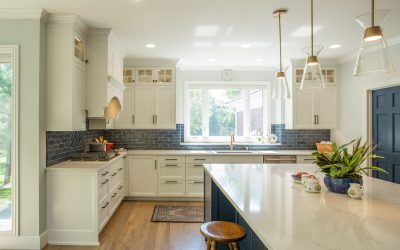 Modern Kitchen With White Cabinets