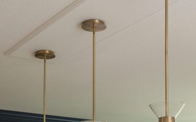 New Installed Chandeliers in Kitchen Remodel