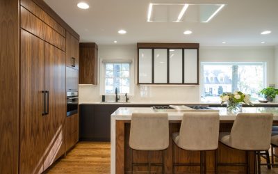 New Remodeled Kitchen With Walnut Cabinets