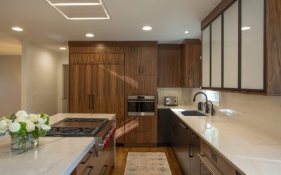 New Remodeled Kitchen With Walnut Cabinets