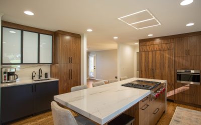 New Remodeled Kitchen With Walnut Cabinets