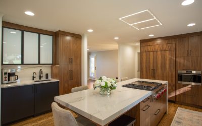 New Remodeled Kitchen With Walnut Cabinets