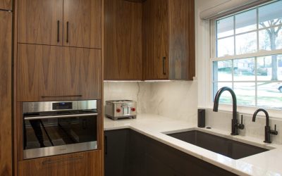 New Remodeled Kitchen With Walnut Cabinets